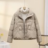 丁摩轻薄羽绒服女短款新款韩版时尚宽松白鸭绒小个子百搭AL8850 商品缩略图1