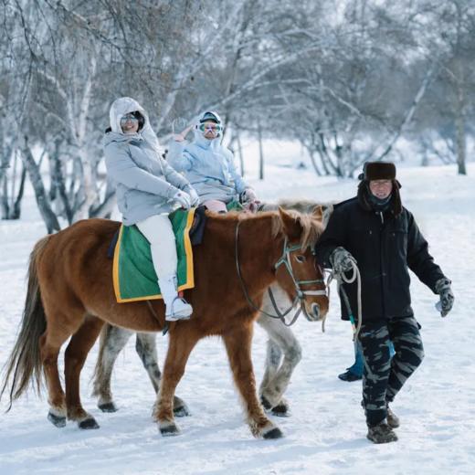【内蒙】乌兰布统亲子游学，北京集合，全程旅拍、高性价比！滑雪、越野车穿越、冬日雪骑、驯鹿、渔猎冬捕、长城徒步、冬日温泉！ 商品图0