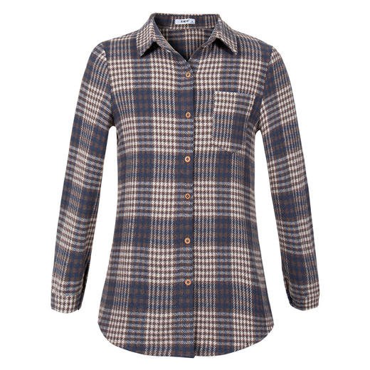 长袖格子衬衫女外套春秋款2026年新款小衫中年妈妈中长款女士上衣 商品图4