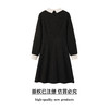 大码娃娃领波点连衣裙女胖妹妹复古赫本风小黑裙秋冬A字裙9954853940 商品缩略图1