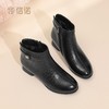 信诺羊皮妈妈鞋时装女靴粗跟软底短靴2025冬季新款中老年加绒棉鞋X5M153-257D 商品缩略图8