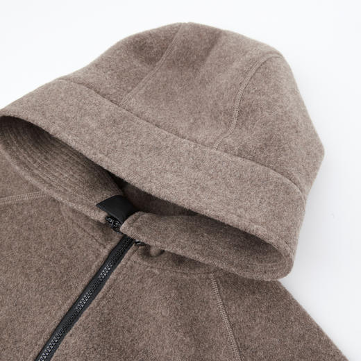 ROMI STUDIO“老钱经典”羊毛混纺蓬松连帽插肩袖外套 RWCWWG5925 商品图4