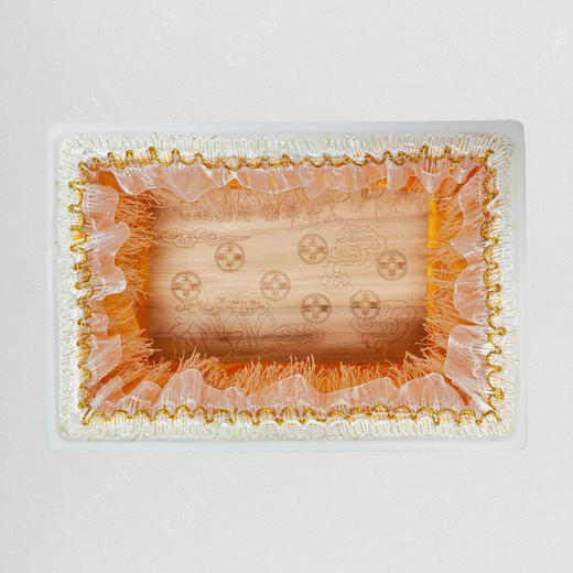 【艺德春】钢化瓷高档寿盒“福寿子孙”(方盒)景德镇瓷骨灰盒 商品图2