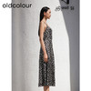 oldcolour夏季新款气质减龄中长款碎花吊带连衣裙女GP31104003 商品缩略图1