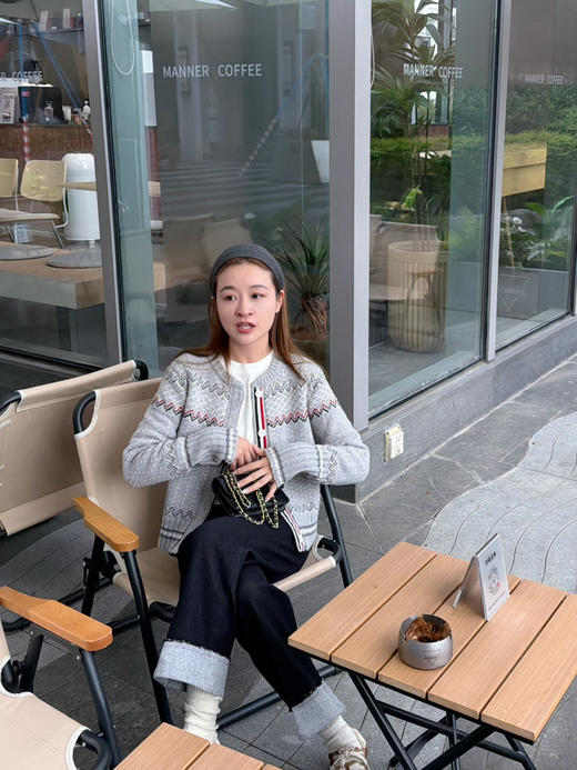 2511104    TB费尔岛 提花圆领开衫 商品图9