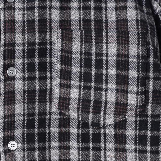 47176SDSA男士秋冬新款痞帅男装韩版拼接格纹纽扣连帽夹克外套百搭时尚 商品图4