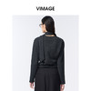 VIMAGE纬漫纪多种系法带本布飘带设计摩登时尚上衣小外套V2403109 商品缩略图4