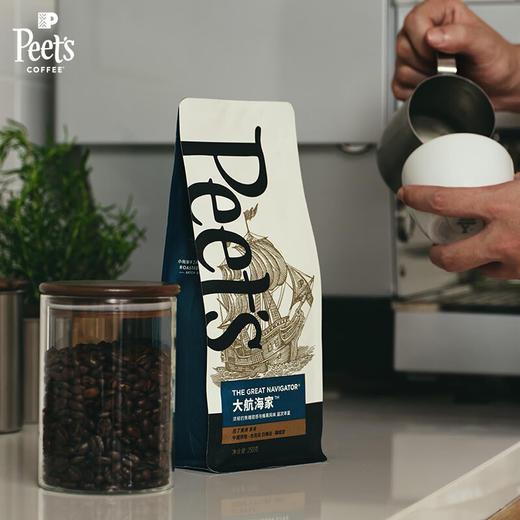 【分仓直发包邮】Peet's coffe皮爷店用大航海家咖啡豆新鲜烘焙中烘手磨黑咖啡250g 商品图1