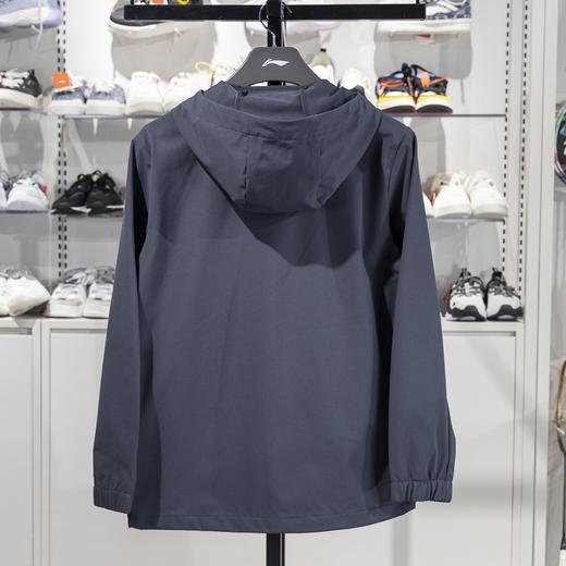 李宁运动风衣男子耐磨抗皱防泼水梭织连帽外套AFDV071 商品图3