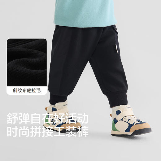 巴拉巴拉balaOne儿童长裤男童女童工装裤加绒2025新款冬季休闲裤 商品图3