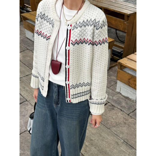 2511104    TB费尔岛 提花圆领开衫 商品图8