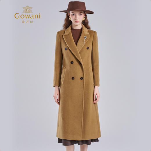 乔万尼羊毛大衣女新款秋冬高级感长款修身ET4A026 商品图1
