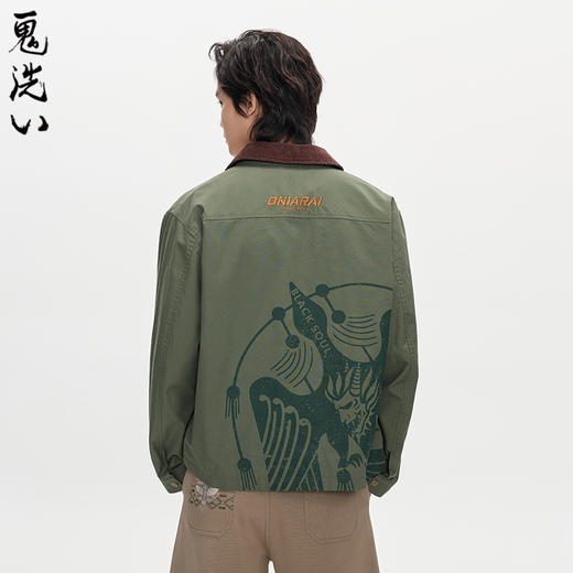 ONIARAI/鬼洗25秋冬新品灯芯绒领金乌神鸟夹克外套男式 B340223 商品图0