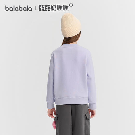 【奶噗噗IP】巴拉巴拉女童卫衣儿童2025新款冬装加绒上衣 商品图3