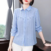 纯棉衬衫女春秋款2026大码女装休闲棉麻小衫新款上衣妈妈长袖衬衣 商品缩略图0