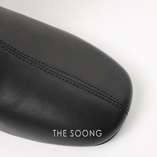 THESOONG|"摩登骑士靴"头层牛皮光滑质感百搭真皮大底中筒靴HWXZ8170 商品图1