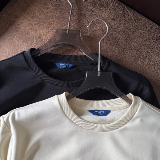 D110416男士圆领卫衣纯色简约刺绣套头休闲上衣 商品图13