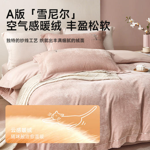 臻品雪尼尔轻奢刺绣四件套(墨香集) 商品图2