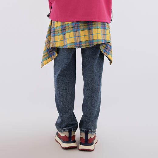 【新品上新】HX 春秋季水洗小直筒牛仔长裤C201530007101 商品图3