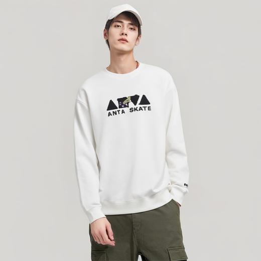 安踏时尚套头连帽卫衣薄绒针织衫男152448713N-1 商品图0