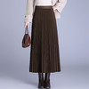 「自」全新升级【铂金会员146/天猫189/差价43】(01532)洛诗琳气质通勤百褶裙2025秋冬新款高腰韩版百搭A字半身裙 商品缩略图1