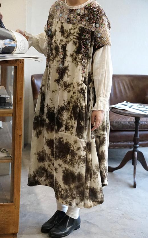 Aodress丝绒刺绣连衣裙 商品图6