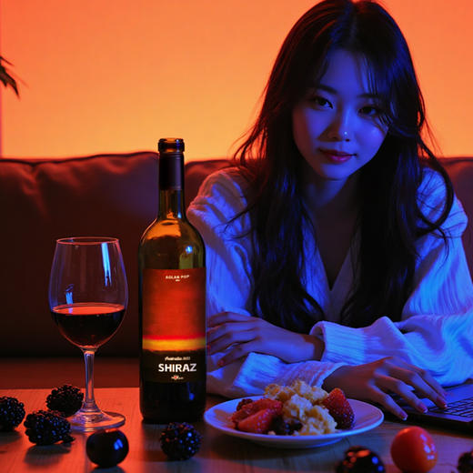 【新品】奥兰艺术家澳洲原瓶进口西拉半干红葡萄酒14.3°750ml 果香浓郁甜美 商品图3