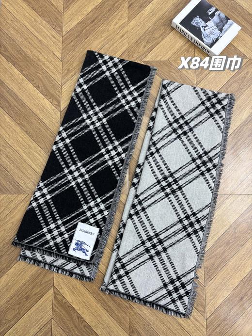 D110437情侣款可双面佩戴保暖舒适亲肤格纹围巾 商品图13