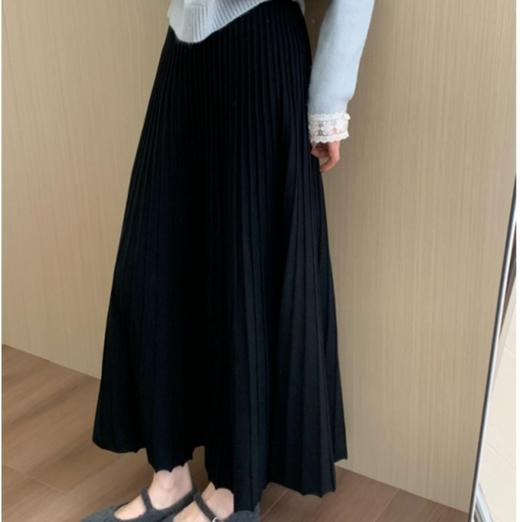 原价99 限时折扣价79元轻奢品牌 撤柜【Max Daex®🇭🇰法国🇫🇷 百褶羊绒半身裙】手感柔软舒适 保暖又高级 商品图0