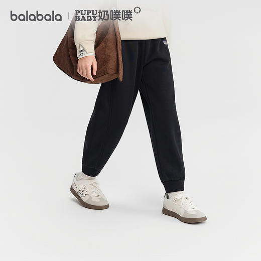 【奶噗噗IP】巴拉巴拉童装女童加绒裤子2025秋冬装新款潮 商品图1
