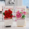 【2026花卉积木日历】十二月永生花卉桌面日历摆件拼装积木 商品缩略图7