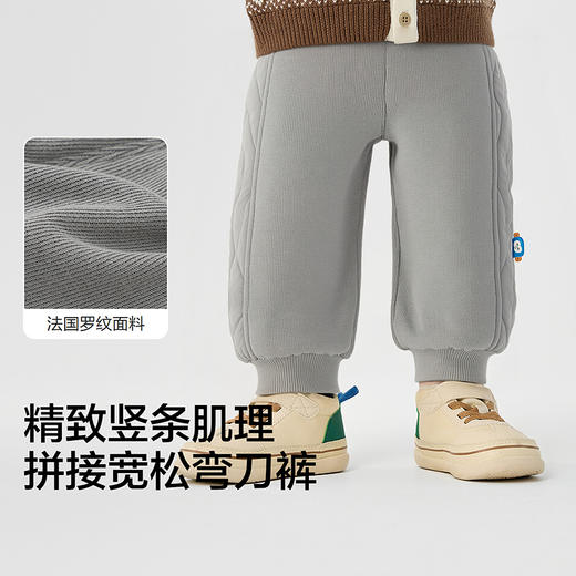 巴拉巴拉宝宝长裤宽松弯刀裤男童秋冬2025新款休闲裤 商品图3