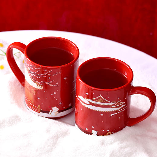 热卖中！！【北京宫廷文创特邀大师林正茂&裴焕禄联合监制出品】《雪遇宫廷》 感温杯 商品图4