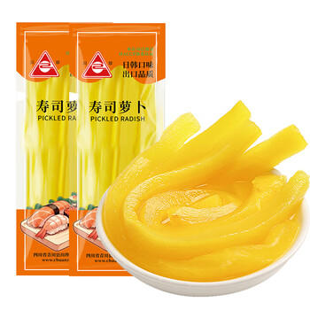 川珍寿司萝卜420g(210g*2袋)切条萝卜大根泡菜紫菜包饭食材酸萝卜配料 /粮油调味 /调味品 /榨菜/酱腌菜 商品图7