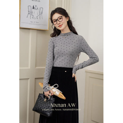 鹿向南「夜幕低垂」背心连衣裙百搭针织衫女2025新款冬款保暖套装 商品图3