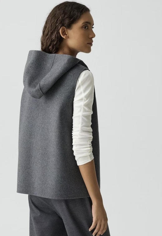 Theory羊毛羊绒拉链马甲。自己备注号码 商品图2