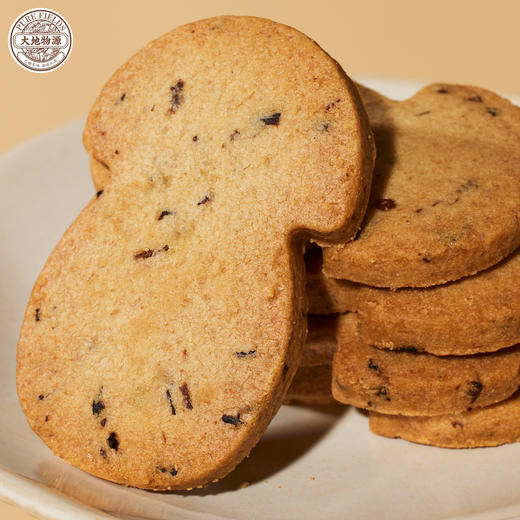 大地物源牛肝菌曲奇饼干云南特产下午茶点心礼盒装160g 商品图3