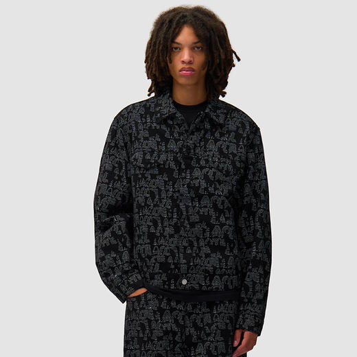 Arte Allover Arte Jacket 艺术字印花夹克外套 商品图0