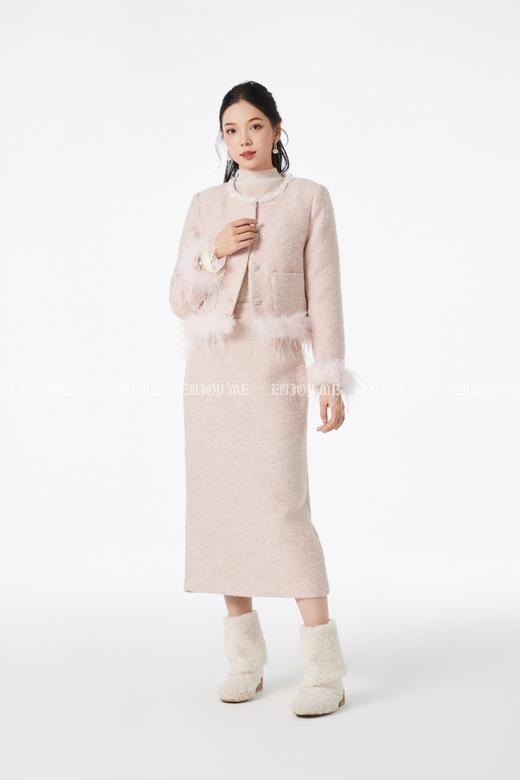 【门店同款】ENJOY冬季“相聚时刻”拼接毛毛羽绒小香套装 167697196 商品图0
