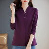 女士宽松t恤长袖秋季新款大码休闲打底衫显瘦遮肉百搭上衣外穿 商品缩略图4