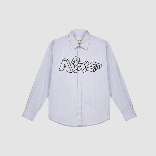 Arte Blocks Shirt 艺术字条纹长袖衬衫 商品图3
