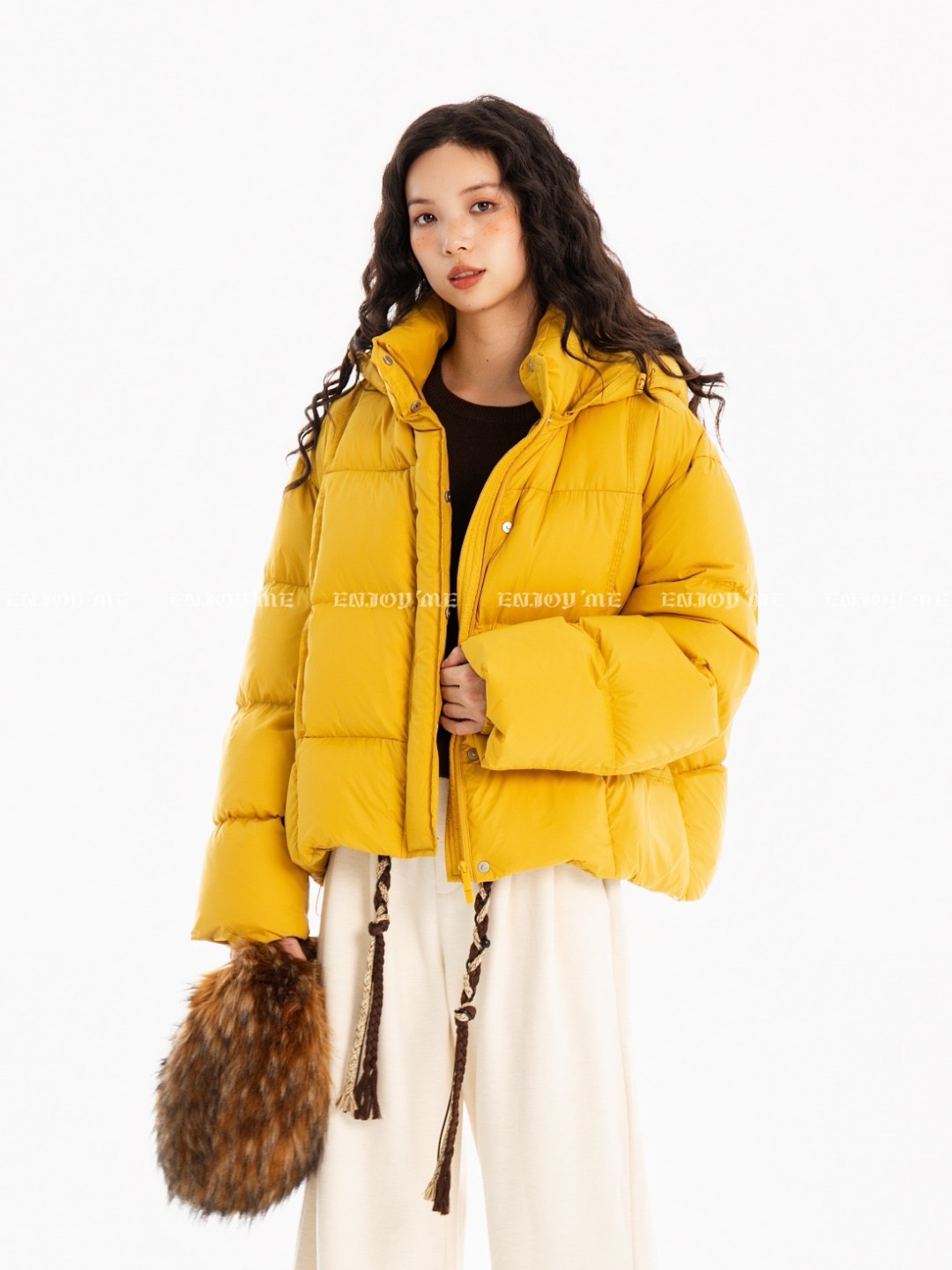 【门店同款】ENJOY冬季“暖冬知性”短款连帽羽绒服 167294506