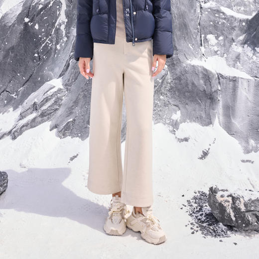 半身缘女裤 秋冬时尚舒适柔软保暖百搭显瘦休闲裤254102U30320076 商品图0