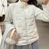 【小蛮腰三防羽绒摇粒绒拼接外套】白鸭绒填充+羊羔绒拼接 石墨烯蜂窝发热 商品缩略图2