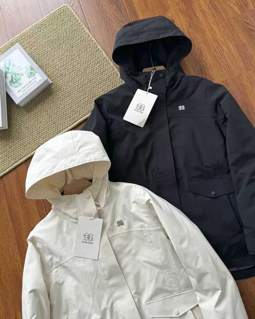 D110406秋冬必入款羽绒三合一内胆防风外套防泼水夹克户外冲锋衣 商品图4