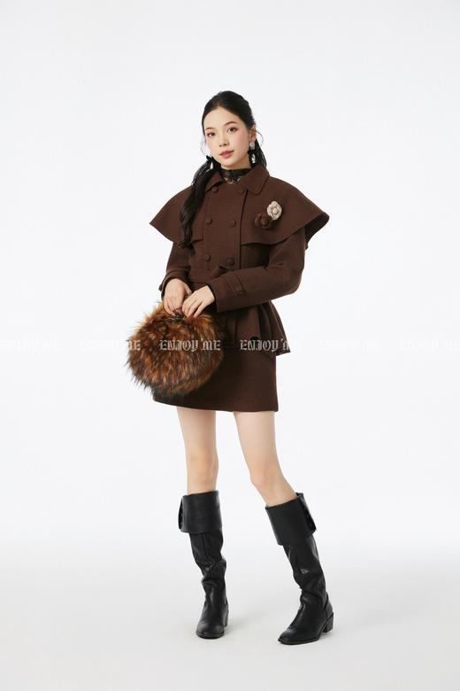 【门店同款】ENJOY冬季“相聚时刻”复古翻领收腰套装裙 167696783 商品图4