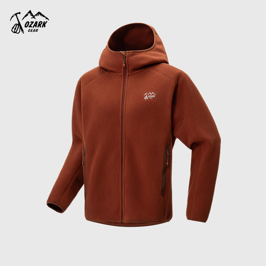 OZARK奥索卡男款连帽抓绒开衫夹克OAGMT540605 商品图1