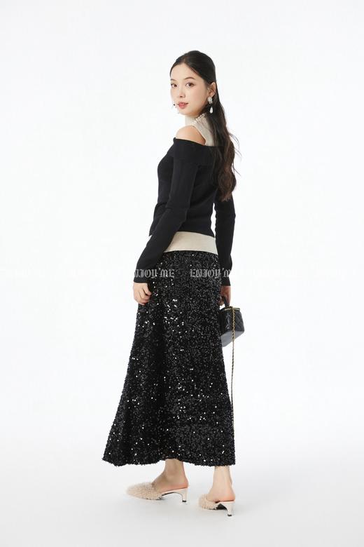 【门店同款】ENJOY冬季“相聚时刻”高智感撞色上衣 167793444 商品图4