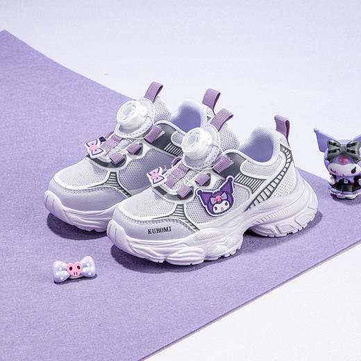 三丽鸥儿童鞋库洛米女童旋转扣运动鞋春秋女孩老爹鞋26-37 KU5536968 商品图1