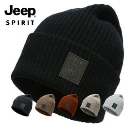 【专属】JEEP SPIRIT【秋冬新款羊毛帽子】加厚护耳帽子针织保暖男女款帽子加绒保暖围脖